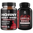 Bundle of Horny Goat buruieni cu Black Maca Root, Tongkat Ali, Saw Palmetto & Panax Ginseng extract pentru rezistenta si energie suplimentara Testosteron Booster - supliment de extindere musculare pentru bărbați