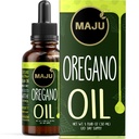 Maju Superfoods Picături de ulei Oregano, potent 90% + Carvacrol (1 fl Oz) Ulei mediteranean sălbatic esential de lichid Oregano, acete de Oregano, suport imun și sezonier