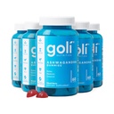 Goli Ashwagandha & Vitamina D Gummy - 300 Conte - mixt Berry, KSM-66, Vegan, Plant based, Non-GMO, Gluten-Free & Gelatină Relax gratuit. Restaurare. Deswind, ambalaj de 5