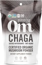 Om ciuperci Superfood Chaga Organic Mushroom Powder, 3.5 Ounce, 50 Serviri, US Grown, Sacre Antioxidanti si Suport Immun, Superfood Mushroom Supliment