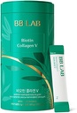 BB LAB Powder Colagen, SF3X-7 Seria intensiva, Made in Korea, 30 Sticks (Biotin Colagen V), Green