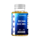 Vitamatic BCAA Gummies - Sucursala lant Amino Acid Suplimente - Peach Flavor - 600 mg per Servire - 60 Vegan Pe bază de Pectin Gumies (1 flacon)