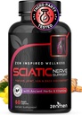 Capsulele de suport pentru nervi sciatic - Gestionaţi Back Inferioară, Probleme comune şi de picior - Vitamine B1, B6, B12 & Magneziu cu plante naturale - 60 Capsule Vegane, terţă parte testat, 30 de zile de aprovizionare, Made in the USA