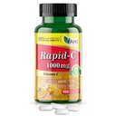America Medic & Science Rapid-C 1000mg Vitamina C Supliment (1 pachet de 100 comprimate) Booster de energie, Daily Immune System Support, Antioxidant 