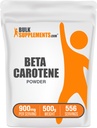 BulkSupplements.com Beta Caroten Powder - Beta Caroten Supliment, Vitamina Un supliment pentru Immun și suport de vedere - Gluten gratuit, 900 mg per Serving, 500g (1.1 lbs) (Pachet de 1)