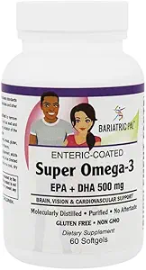 BariatricPal Super Omega-3 Softgels (60 Count) Fără gust!