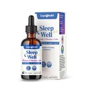 LIQUIDHEALTH Sleep Well Natural Sleep Aid Melatonin Drops - Better Sleep & Mood, Relax & Calm Minte, Fall Asomn Faster Stay A Sleep Longer - Made in USA, Vegan, Sugar-Free, Drug Free, Non-GMO (2 oz)