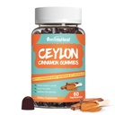 Sugar Free Ceylon Scorțișoară Gumies 2000MG, Scorțișoară Supliment cu Crom și Scortisoara Bark, Vegan, Non-GMO, Gluten Free, 60 Gummies