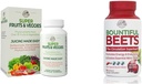 ȚARA Ferme Super Fructe Vegetarii Antioxidante Energie imunitară Capsule digestive + Bountiful Beets Nitric oxid Circulație Capsule imune Bundle, 30 + 90 Serviri