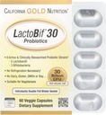 California Gold Nutrition LactoBif® 30 Probiotice, 30 miliarde CFU, 60 capsule vegetale