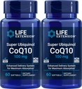 Life Extensie Super Ubichinol CoQ10 100 mg, 60 softgels (Pachet de 2)