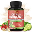 Cadane Citrus Bergamot Supliment Capsule cu Berberine, Olive, Guggul, Usturoi, Pine Bark, Black Pepper - 150 Caps pentru 5 luni de aprovizionare