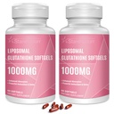 Liposomal Glutatione Softgels 1500MG, supliment redus Glutatione cu vitamina C, o mai bună absorbție, non-GMO puternic antioxidant pentru imbatranire sanatoasa, Detox, Immune Health,120 Softgels