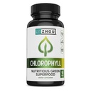 Tablete Zhou Clorofila - supliment de pilula clorofila pentru femei și bărbați, asistență pentru sănătate și wellness, zilnic super-verzi cu vitamine naturale și minerale - 90 tablete