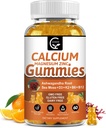 1200mg Gume de calciu cu vitamina D3,K2,B12 & B6 - Supliment complex de calciu cu glicinat,Potasium,Sea Moss,Ashwagandha Rădăcină pentru os și dinți Putere, musculare și imune