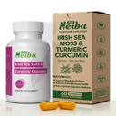 Sea Moss & Turmeric Curcumin Supplement - Vegan Formula cu Organic Irish Sea Moss & Standardized Turmeric Extract (95% Curcuminoide), suport comun și mobilitate pentru adulți, 60 capsule