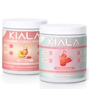 Kiala Nutrition Super Greens, Greens Organic Powder, Spirulina & Chlorella Superfood Powder, Sugar & Gluten Free Vegan, Spectra Blend, Miami Vice, Pepene verde Slush 2 Pack