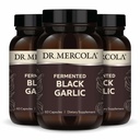Dr. Mercola Fermented Black Usturoi, 90 Servings (180 capsule), Supliment alimentar, Sprijină Sănătate Imună, Non-GMO