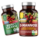 Number One Nutrition N1N Premium D-Mannose [1350mg] with Cranberry & Hibiscus and renal Cleanse [21 Pottent Herbs] with Cranberry Extract, Astragalus, Uva Ursi, 2 Pack Bundle
