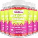 Mother Apple Cider Otegar Gummies, Keto ACV Gummies 2000MG - Cleanse & Detox Diet, Max Putere Gummies ACV cu ceai verde, zmeură, B12 și Probiotice pentru Metabolizare și Sănătate Digestivă, Pachete de 5
