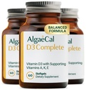 ALGAECAL 4-in-1 Vitamina D3 K2 Complete - ADK Suplimentul de vitamina, imbunatatit de sprijin imun si sanatate ososa cu D3 K2, A, & E - intreg corpul Wellness & Bone Putere, 60 Easy-Swallow Softgels