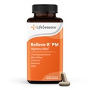 LifeSeasons Relieve-R PM - Eases Nighttime Aches & Discomfort - Relaxeaza Muschii - Calmeaza Sistemul Nervos - Sustine Ciclurile naturale de somn si non-Habit Formarea - 46 capsule