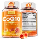 Sugar-Free CoQ10-250mg / 500mg Gume umplute - Plus Omega-3, EPA + DHA, B3 & Zinc - Ultra Co Q-10 Suplimente pentru Hear-t sănătate, energie celulară, suport antioxidant, până la 60 zile de aprovizionare, Vegan 60Cts