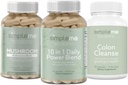 SIMPLEME Sea Moss Capsule 10 din 1 Power Blend și Colon Cleanse Detox și Multi-Mushroom Supliment Bundle pentru a îmbunătăți sănătatea imună