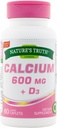 Adevărul naturii Calciu 600 mg + D3-60 Caplete acoperite, ambalaj de 2