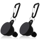 2 PC-uri Container cu pulbere de proteine, container portabil cu pulbere de proteine, Funnel cu pulbere de proteine, Funneluri cu flacon de apă pentru amestecuri de pulbere, Pre Workout / Supliment de gimnastică Keychain Funnel (50ml)