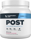 Labs Transparent Post - Recuperare post-workout Constructor musculare cu L-glutamină, Beta-Alanină și BetaPure Betaina Anhidru pentru recuperare musculară și musculare clădire - 30 Serviri, căpșuni Lemonade