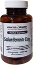 Produse alimentare Bentonita de sodiu capsule de pulbere de Clay (1000 mg) 60 Număr de 2 Sanatos