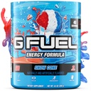 G Fuel Snow Cone Energetic Drink Powder, Pre Workout Caffeine Mix pentru Gaming, Sugar Free Focus Amino, Vitamina + Antioxidanti, 9,9oz (Snow Cone, 40 Servings)
