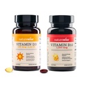 NatureWise Vitamina D3 5000iu, B12 1000mcg Clarity Mental Energy Support Immune Health Non-GMO Gluten Free Olive Oil Softgels