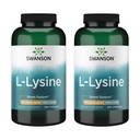 Swanson Free Form L-Lysine - Natural Supplement Promoving Stressse Support & Nervos System Health - May Promove Calm Mood & Relaxation - (300 Capsule, 500mg Fiecare) 2 Pack