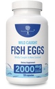 Ouă sălbatice de pește capturat 2.000 mg - Omega 3 Supliment pentru ochi, sănătate cerebrală, susține imunitate, oase și dinți, suport de mood cu Omega 3-6-9 capsule de pește ou