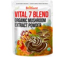 Cel mai bun 7 Mushroom Powder Extract de Blend organic - Reishi, Lion's Mane, Chaga, Turcia Coada, Cordyceps, Maitake & Shiitake - Double Extrase - Pure No Fillers - 8oz / 228 1g Servings.......