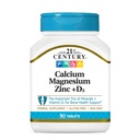 21st Century Cal Mag Zinc +D Tablets, 90 Count (Pachet de 2)