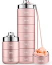 Mossime Metal Travel Pill Organizator, Portabil 7 zile Vitamina Organizator Stackable, impermeabile 1 ori o zi Pilula cutie, Mari pastile container, Daily Medicine Organizator pentru Vitamina, Ulei de pește, Supliment