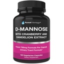 D Capsule manoză cu 600 mg D- Manose pulbere per capac - cu adaos de cranberry și extract de păpădie pentru a ajuta în vezica urinară, tract urinar și UTI suport - 120 Veggie Caps