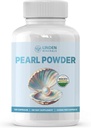 Pearl Powder Supliment 500mg, 120 capsule - Sursa naturală de calciu și aminoacizi, Antioxidanți anti-Agging pentru îngrijirea pielii, Non-GMO