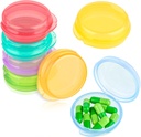 Amabro Mici Pilula Organizator Box, 7 PCS Pastile de călătorie Cazuri de pastile Portable Pilula Daily Mini Pilula Deținutor de caz pentru buzunar Pursa Serviete Pastile Medicina Cod Ficat depozitare cutie de ulei Earplug Case