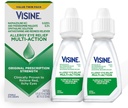 Visine Alergie Eye Relief Multi- Action Antihistamin & Redness Relieiver picături oftalmice cu Pheniramină Maleat & Nefazolină HCl, Picătură oculară Tratamentul pentru roșu, mâncărime, alergie ochi, 0,5 fl. oz, 2 Pack