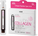 VPLab Ultra Femeilor Frumuseţe Colagen lichid - Biotin-Infuzate Multivitamine Complex cu Peptide Tip I & III Supliment pentru Piele, Păr şi unghii - Băutura Mix pentru femei ambalate cu vitamina B Group,10