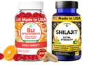 Lunakai Statele Unite ale Americii Made B12 Gummies & Capsulele Shilajit Bundle 