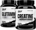 Nutrex Cercetare Creatină Monohidrat Pulbere 200 Serv & L Pulbere Glutamina 200 Serv Bundle