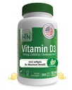 Sanatate Thru Nutritie Vitamina D3 2000iu 365 Mini Softgels pentru beneficii maxime  Gradul de EVOO 