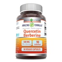 Amazing Formulas Querbetin Berberine - 250mg Berberine şi 250mg Querbetin, 90 Veggie Capsule Supliment 