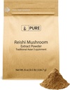 INGREDIENTE ORIGINALE REishi Mushroom (8oz) Lingzhi, Supliment tradițional, Non-GMO, Lab-Verified
