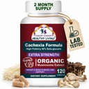 CANCER SCIENCES Suplimentul cachexie, USDA Extract de ciuperci organice certificate capsule, Rezistenta suplimentara 1500 mg, potenta ridicata 40% beta-glucani, suport imun si metabolic, Suport greutate si masa musculara